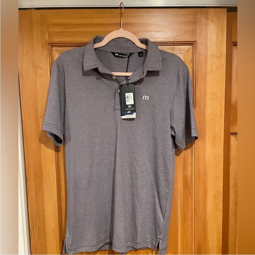 Trendy Gray Polo Shirt by Travis Mathew